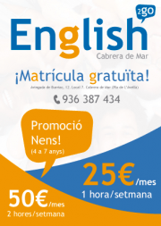 Promoción Niños (4 a 7 años) romoció para los más pequeños. Una hora a la semana por 25 € / mes con clases dinámicas. Profesores nativos y titulados.